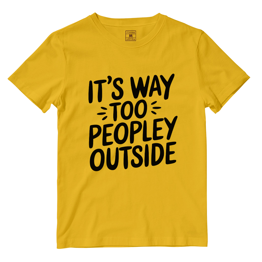 Cotton Shirt: Peopley Outside