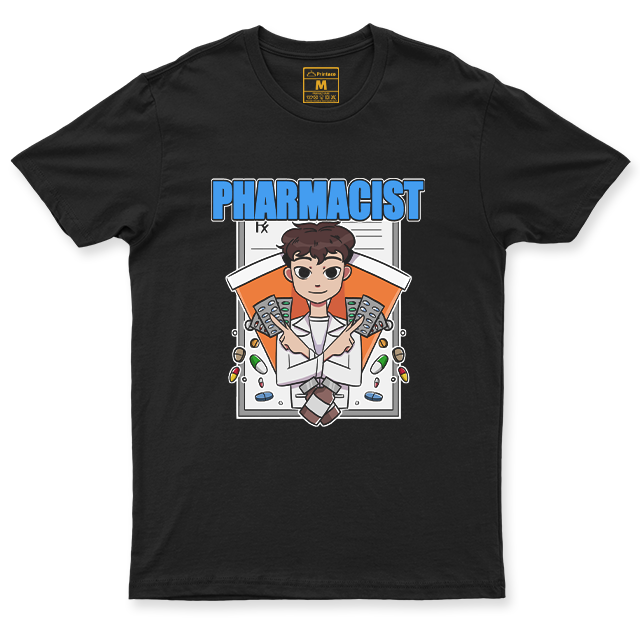 C. Spandex Shirt: Pharmacist Blue Male