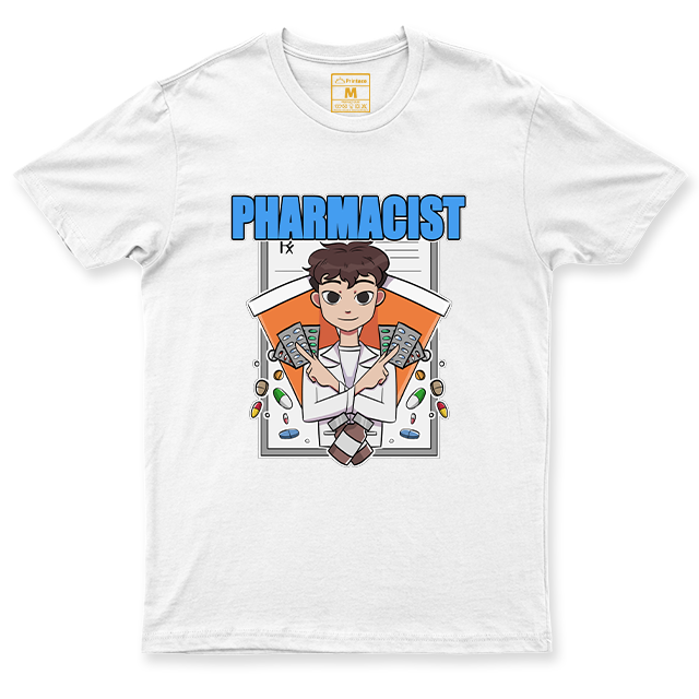 C. Spandex Shirt: Pharmacist Blue Male