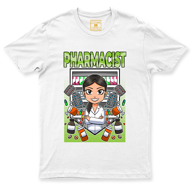 C. Spandex Shirt: Pharmacist Green Female