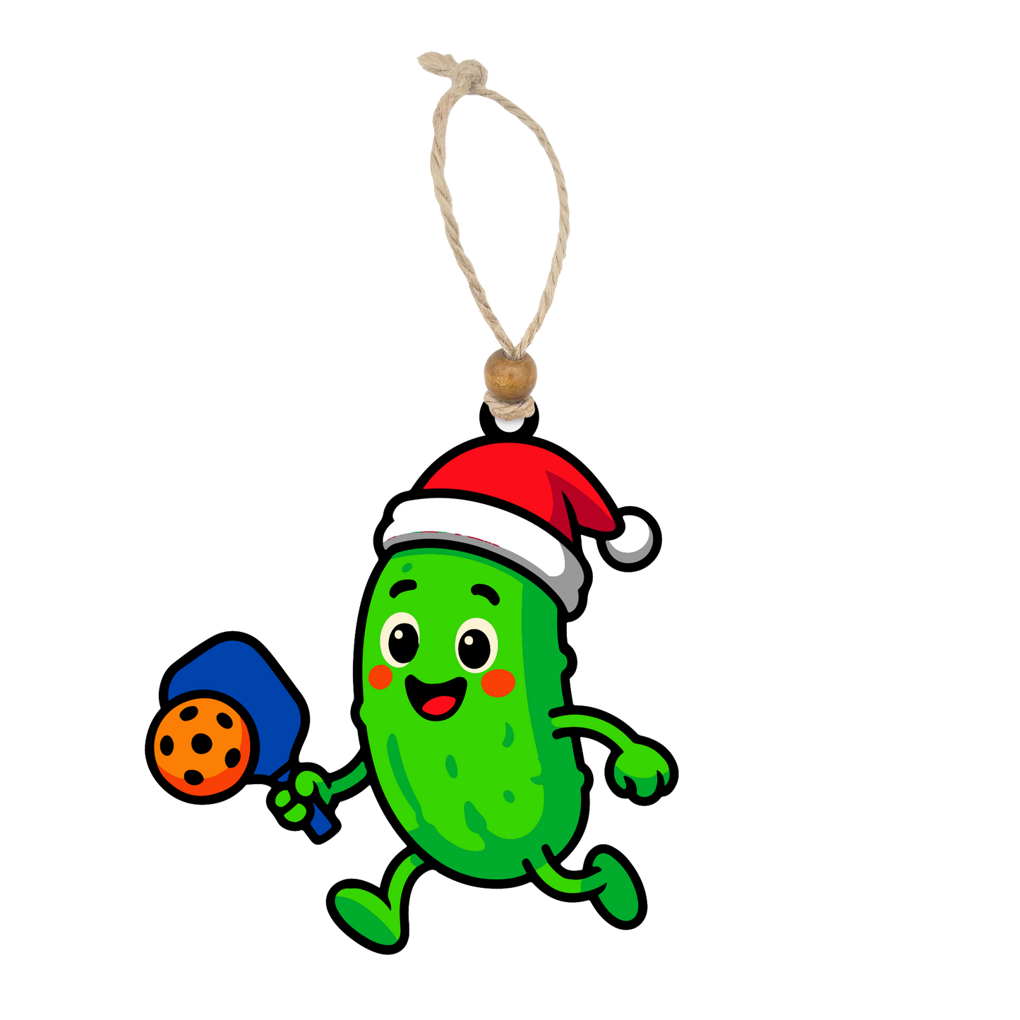 Acrylic Christmas Ornament: Pickleball Set