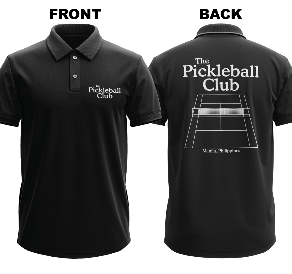 Drifit Polo Shirt: Pickleball Club (Front & Back)