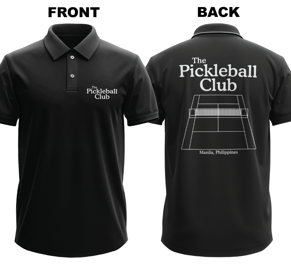 Drifit Polo Shirt: Pickleball Club (Front & Back)