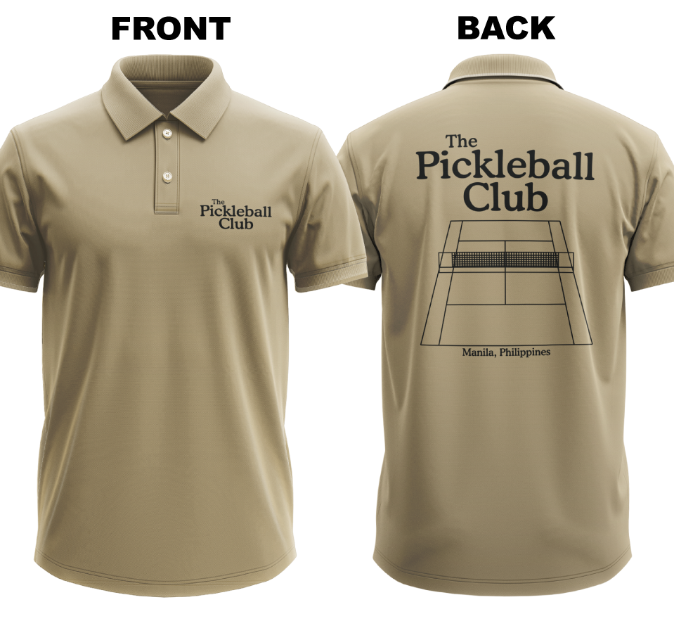 Drifit Polo Shirt: Pickleball Club (Front & Back)