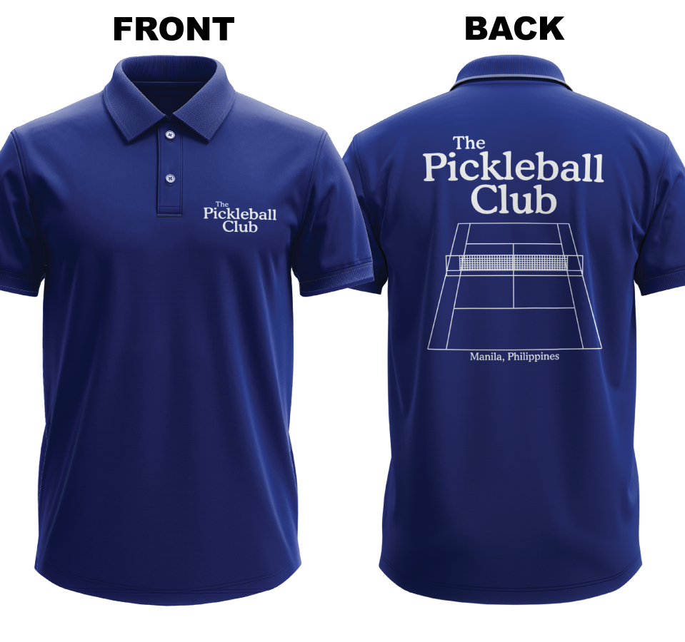 Drifit Polo Shirt: Pickleball Club (Front & Back)