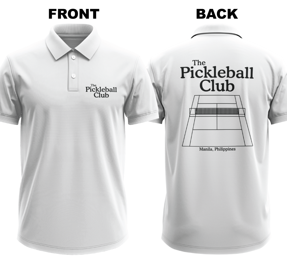 Drifit Polo Shirt: Pickleball Club (Front & Back)