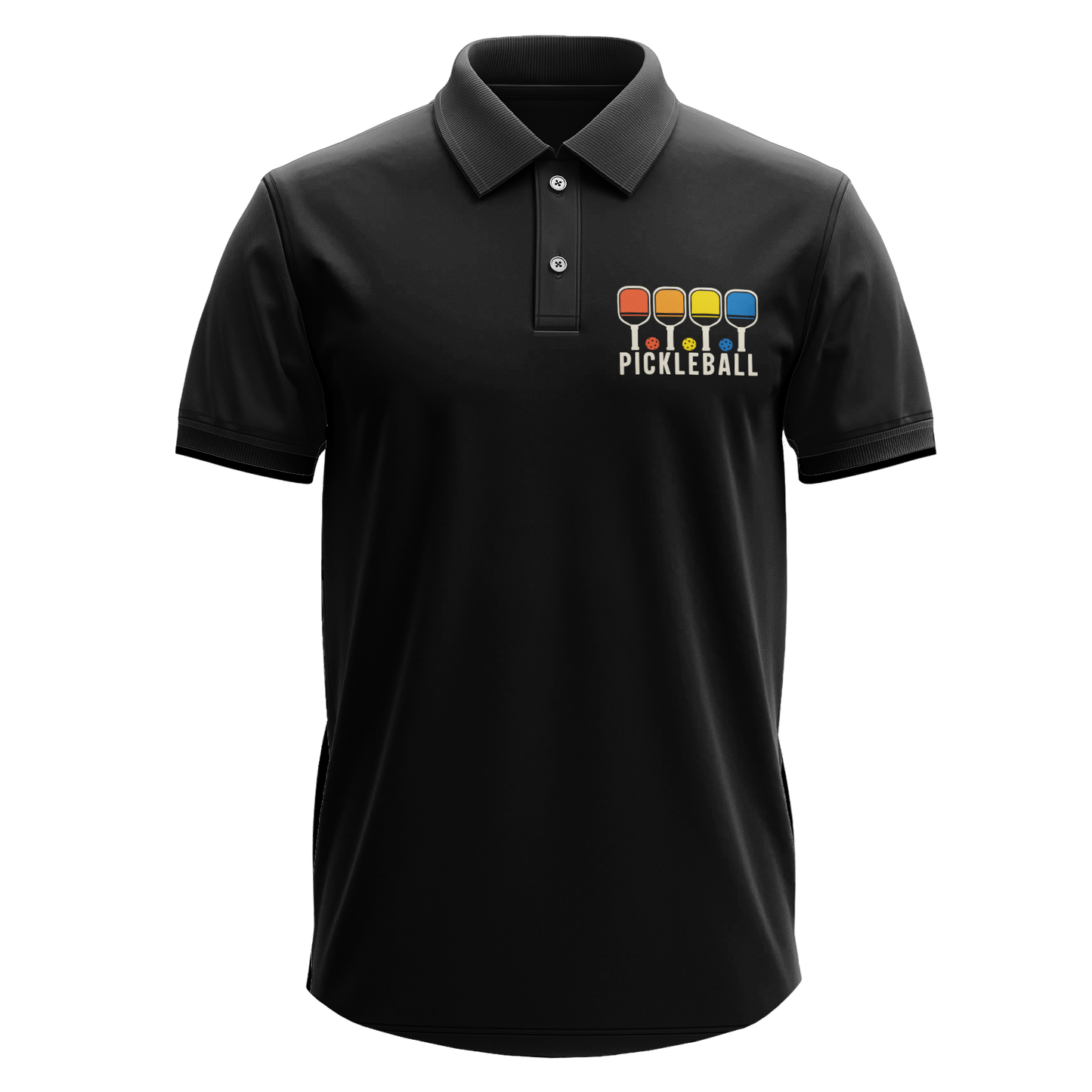 Drifit Polo Shirt: Pickleball Colorful Pocket