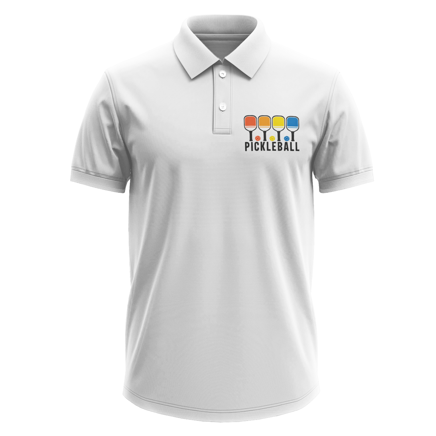 Drifit Polo Shirt: Pickleball Colorful Pocket