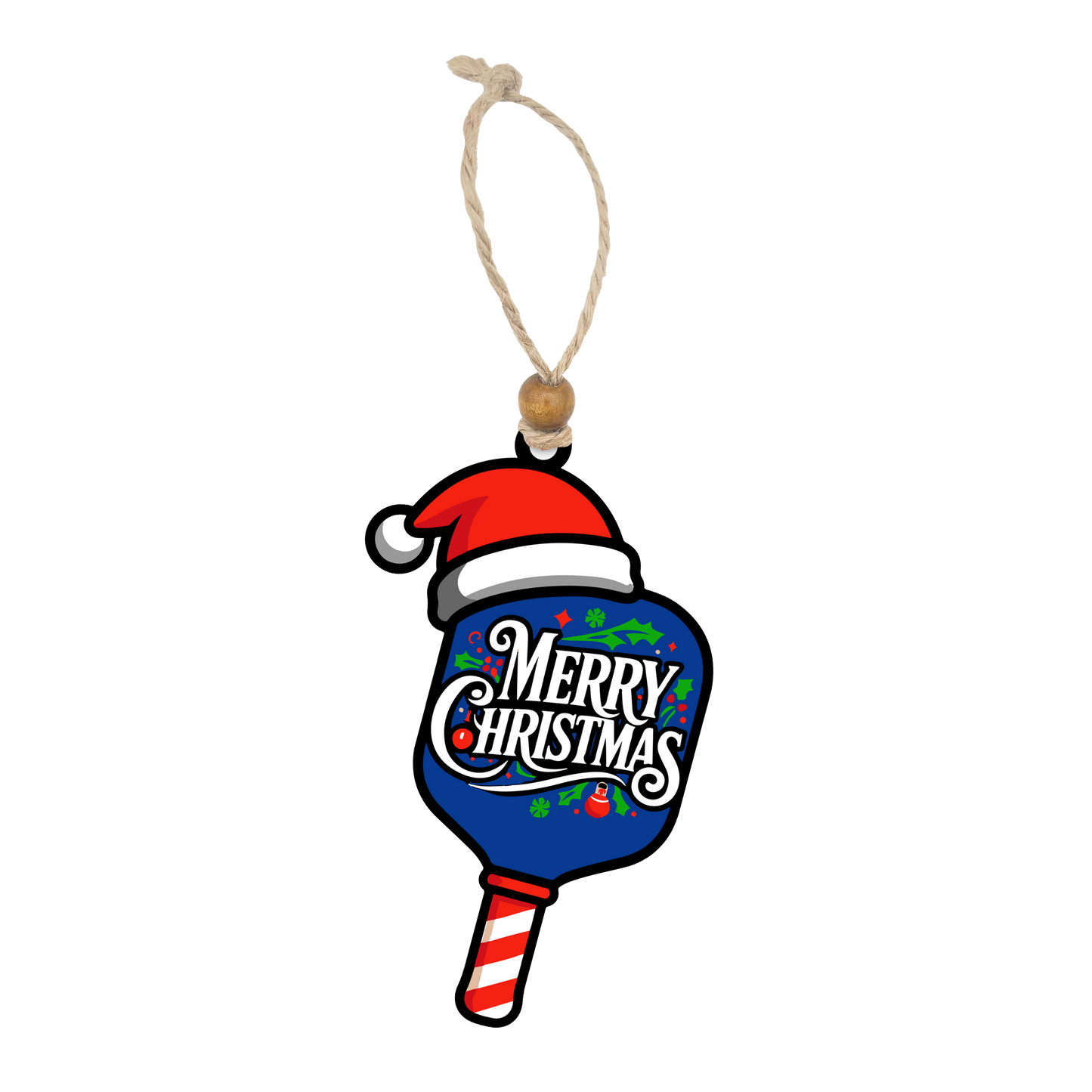 Acrylic Christmas Ornament: Pickleball Set