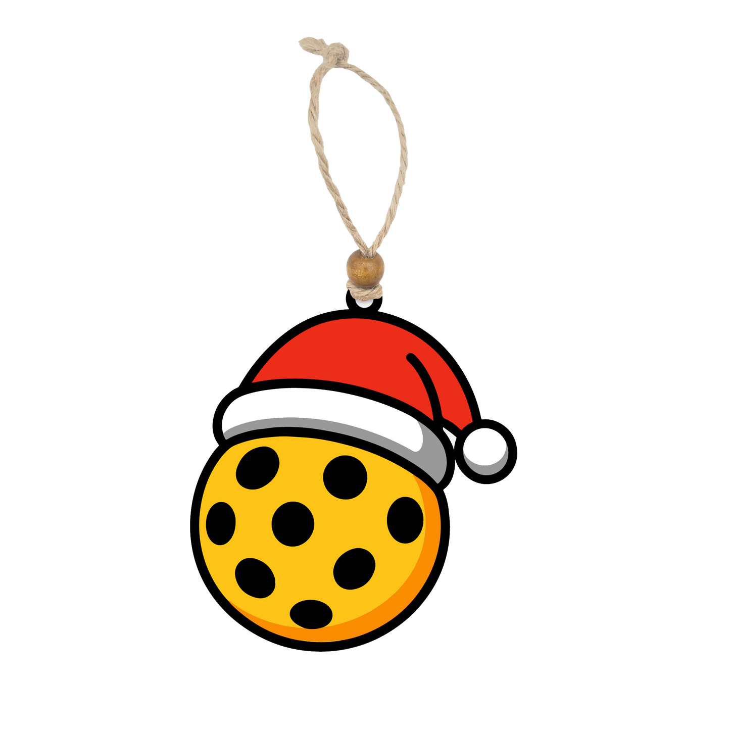 Acrylic Christmas Ornament: Pickleball Set