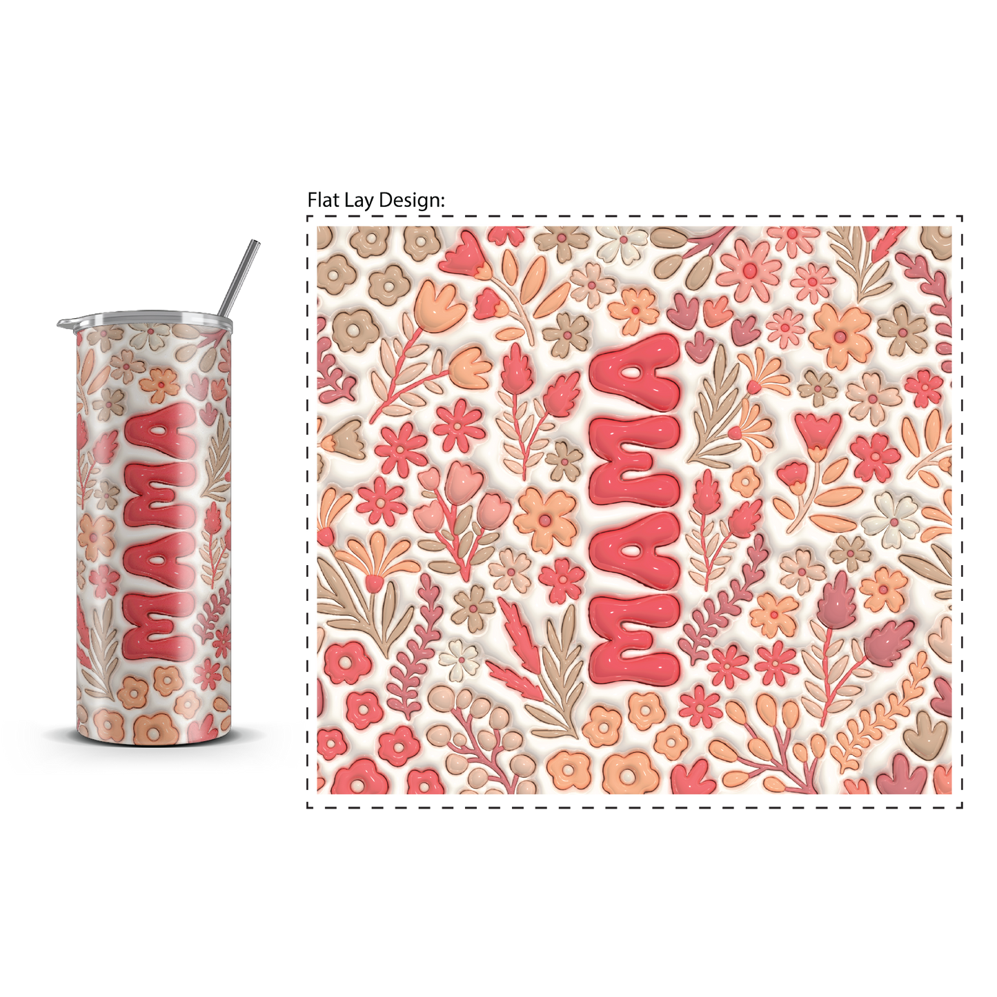 20oz. Slim Tumbler: Pink Mama