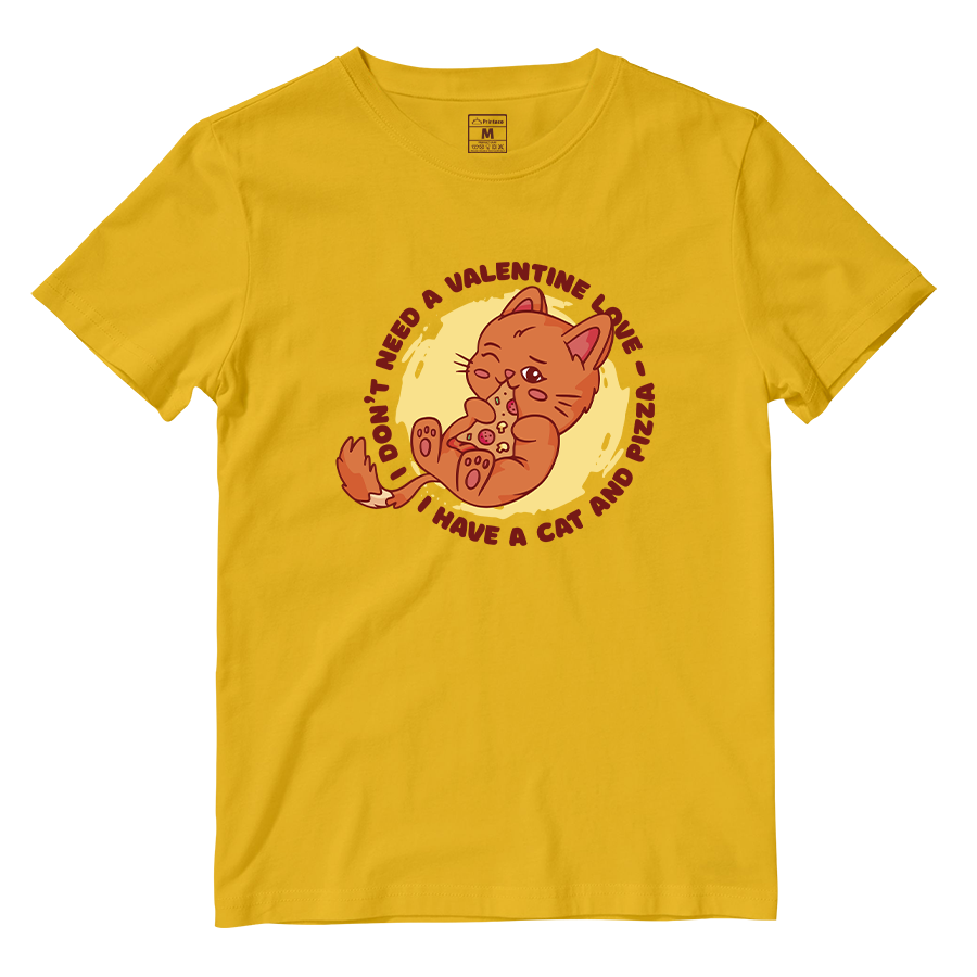 Cotton Shirt: Pizza Cat