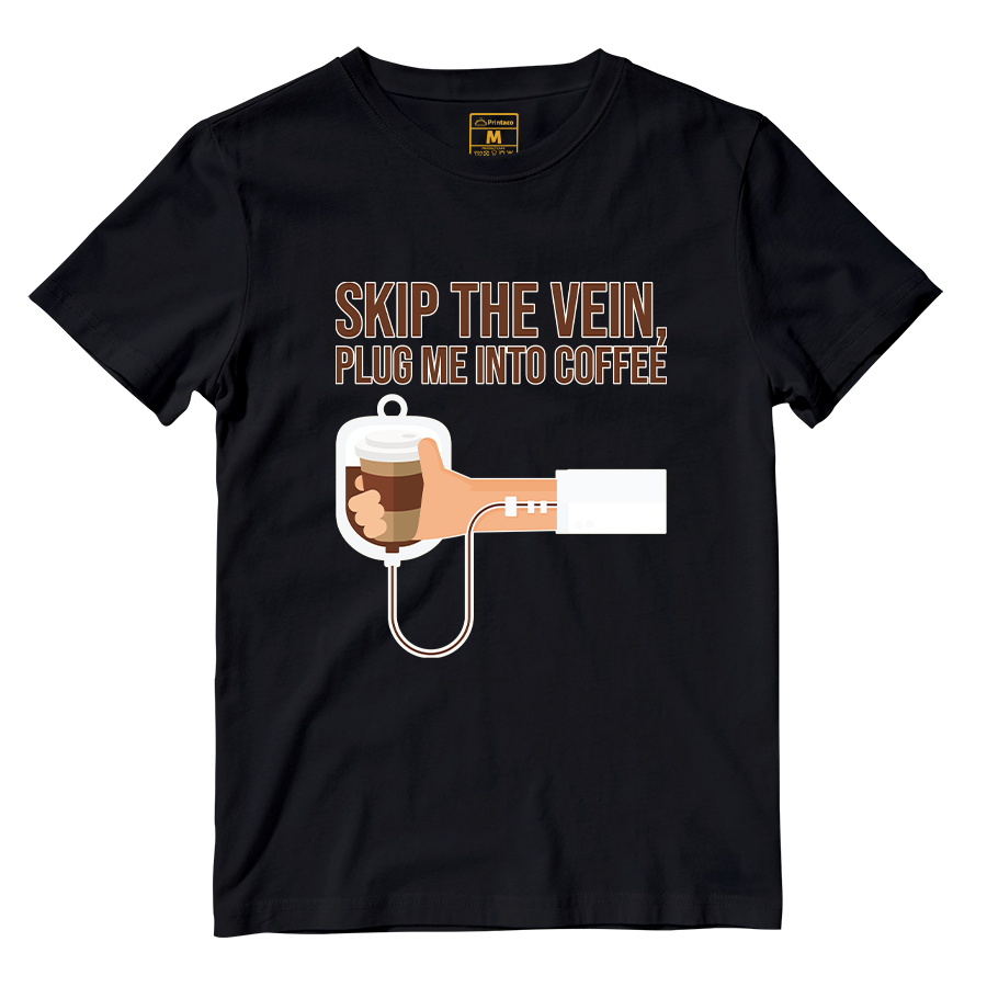 Cotton Shirt: Plug Me Into Coffee