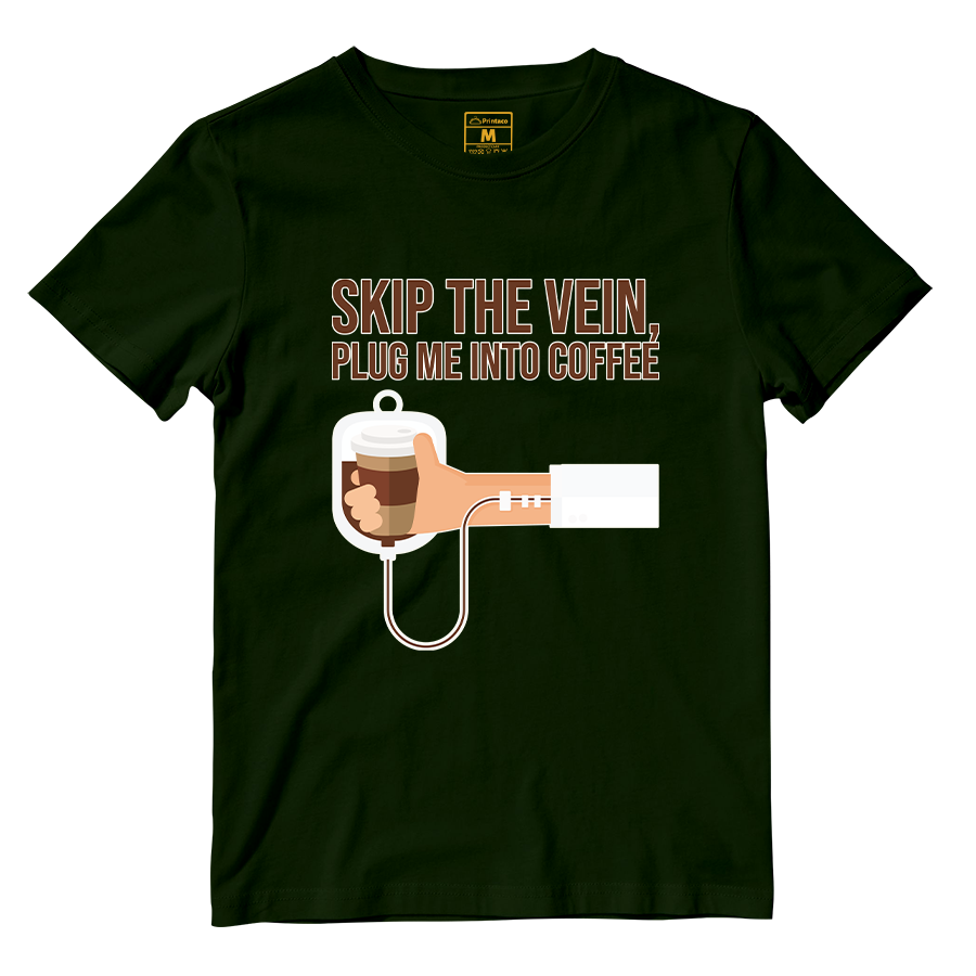 Cotton Shirt: Plug Me Into Coffee