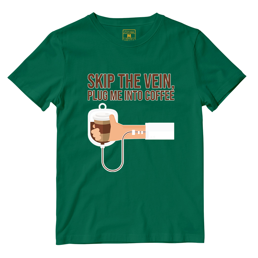 Cotton Shirt: Plug Me Into Coffee