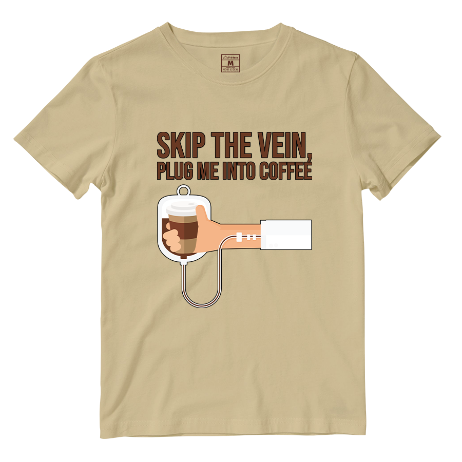 Cotton Shirt: Plug Me Into Coffee