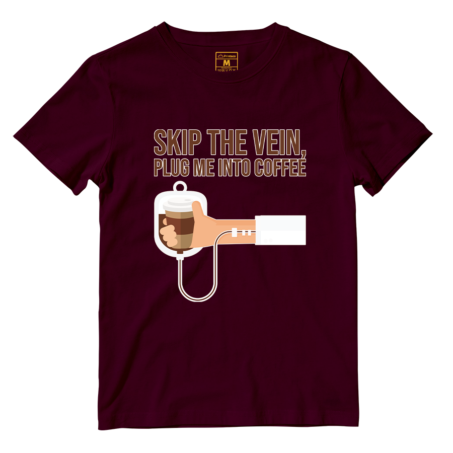 Cotton Shirt: Plug Me Into Coffee