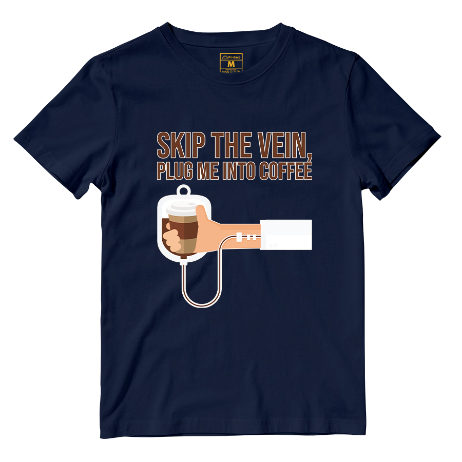 Cotton Shirt: Plug Me Into Coffee