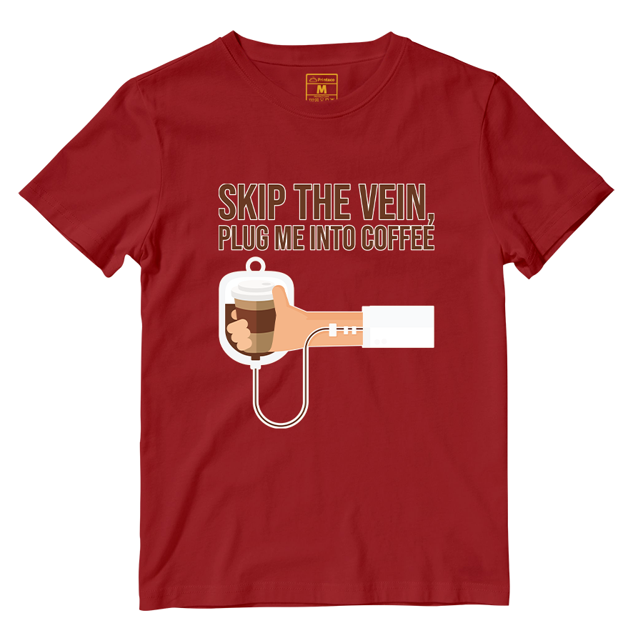 Cotton Shirt: Plug Me Into Coffee