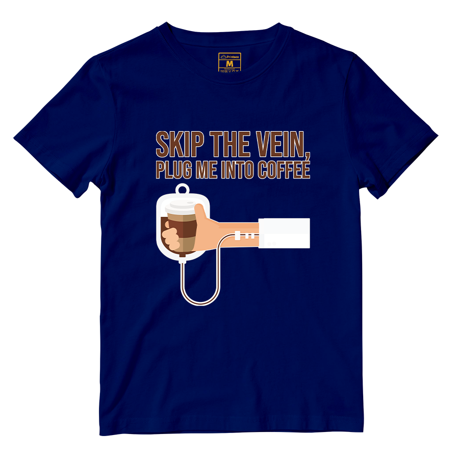Cotton Shirt: Plug Me Into Coffee