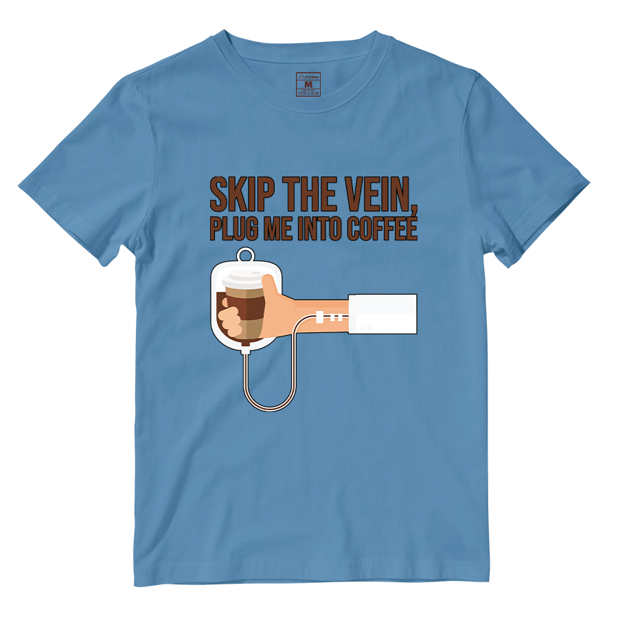 Cotton Shirt: Plug Me Into Coffee
