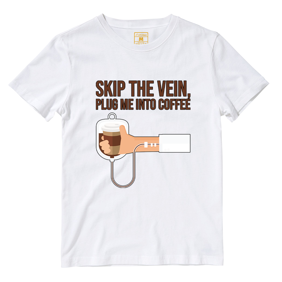 Cotton Shirt: Plug Me Into Coffee