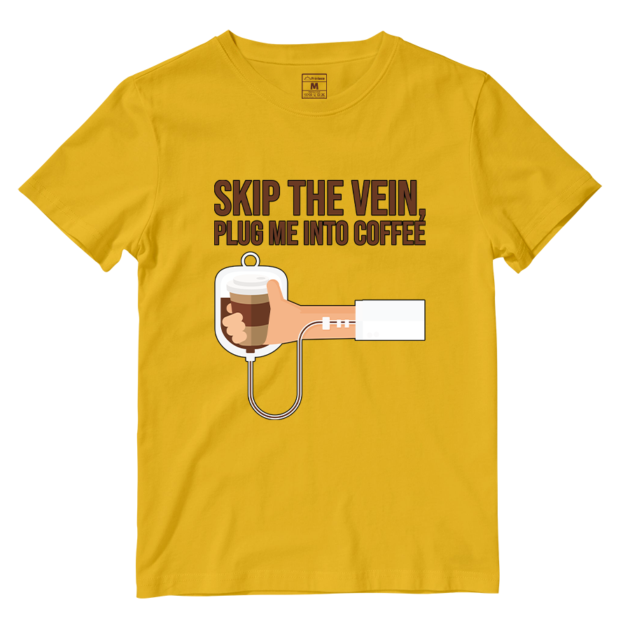 Cotton Shirt: Plug Me Into Coffee