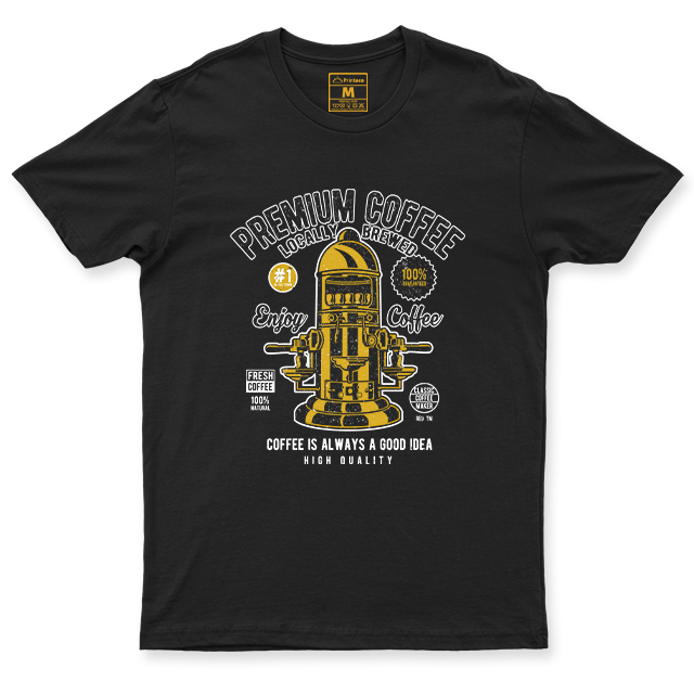 C.Spandex Shirt: Premium Coffee