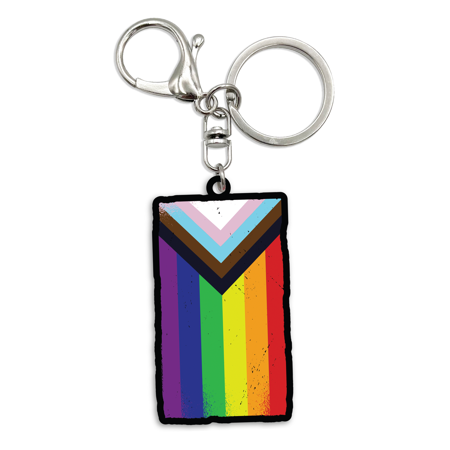 Acrylic Bag Charm: Pride Flag