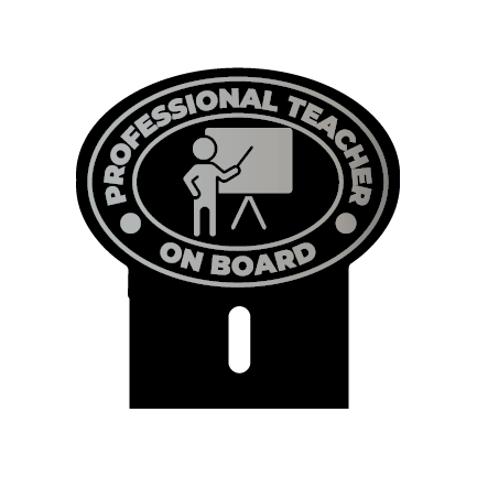 Acrylic Car Emblem: Professional Teacher Ver. 1