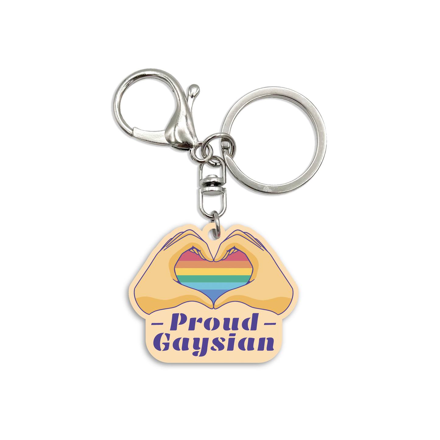 Acrylic Bag Charm: Proud Gaysian