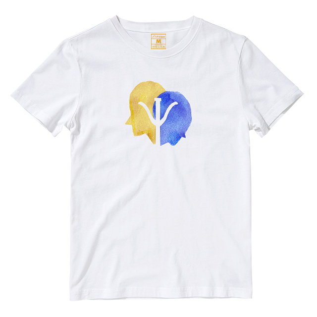 Cotton Shirt: Psi Watercolor