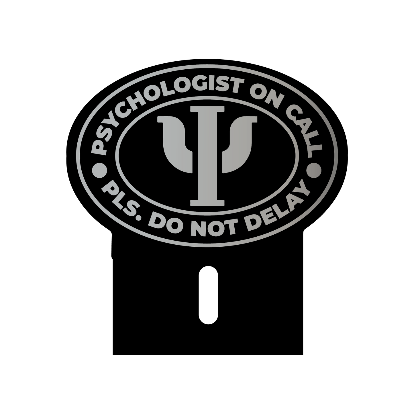 Acrylic Car Emblem: Psychologist