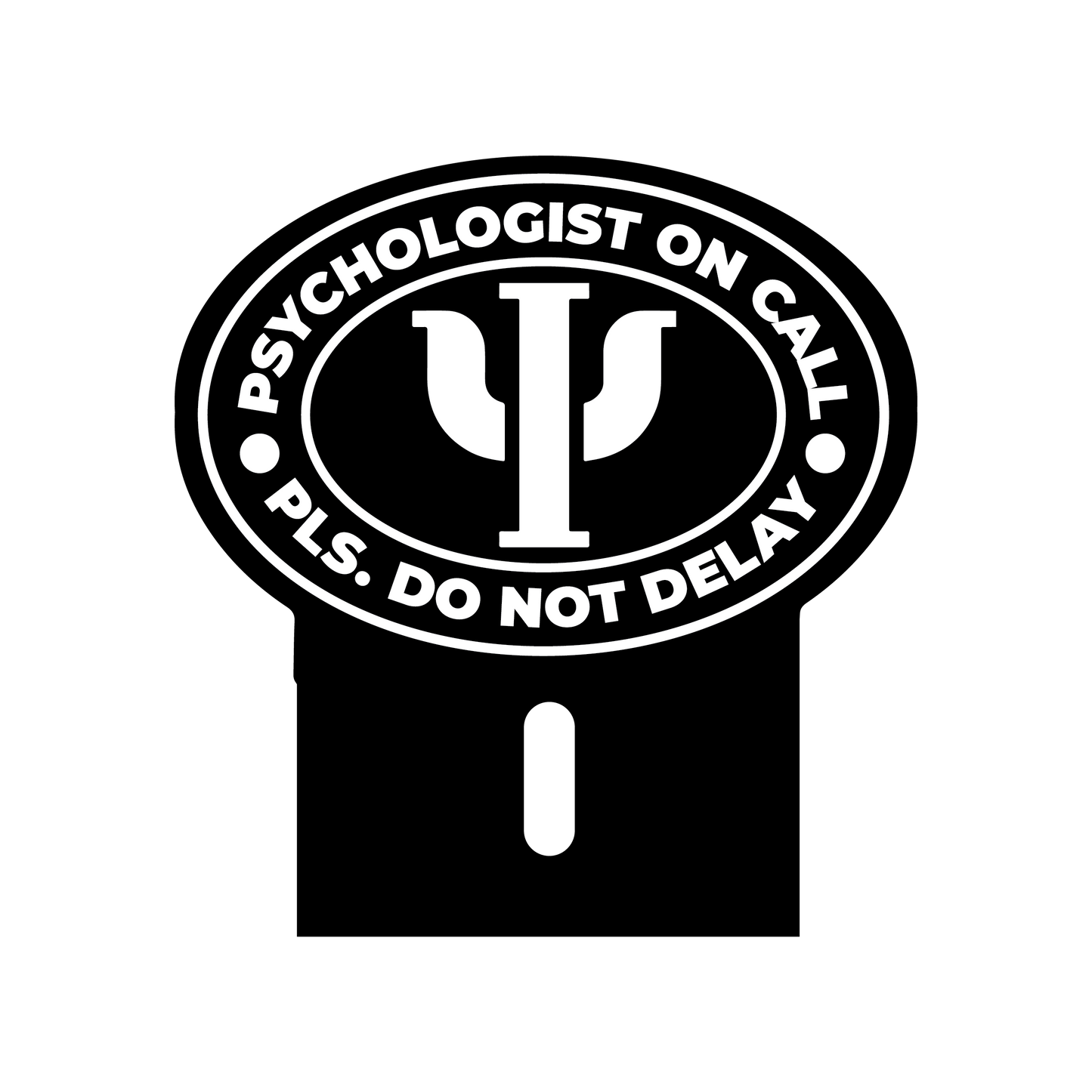 Acrylic Car Emblem: Psychologist
