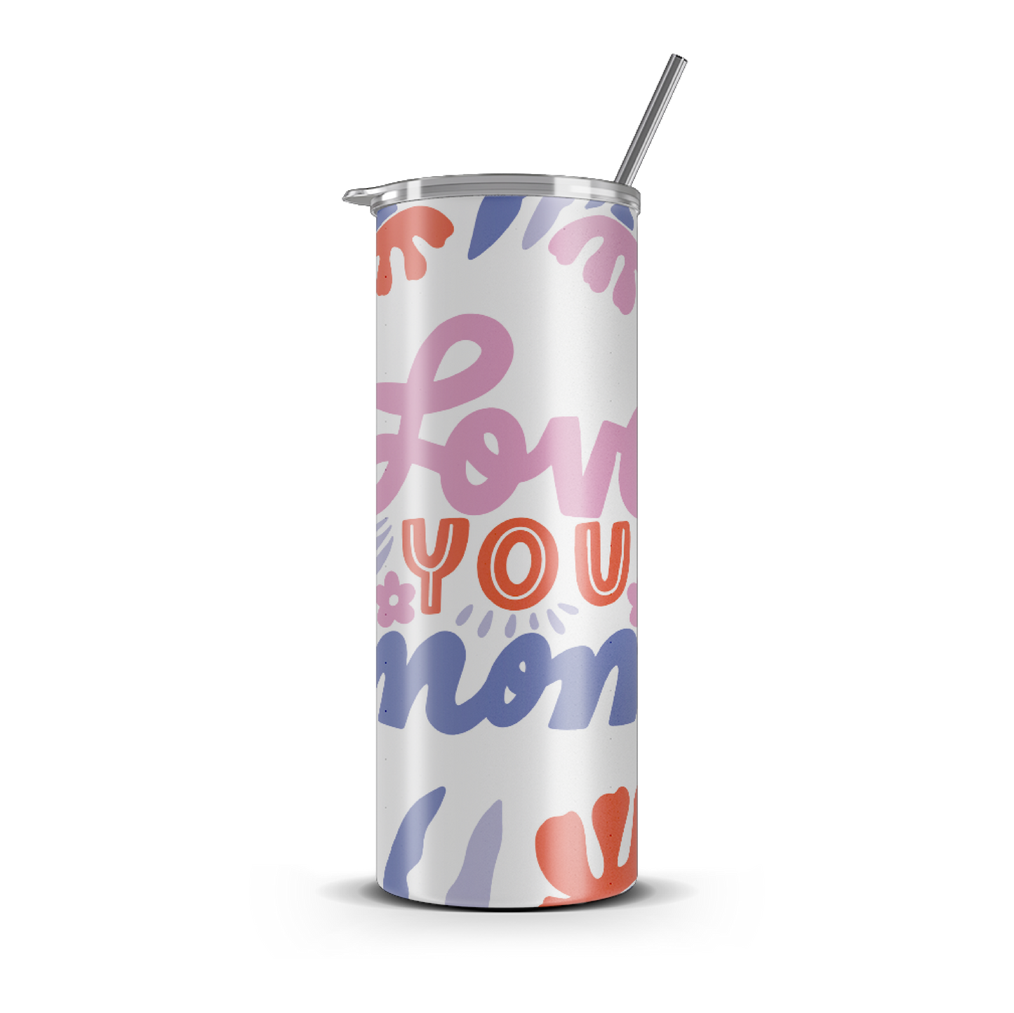 20oz. Slim Tumbler: Purple Mum
