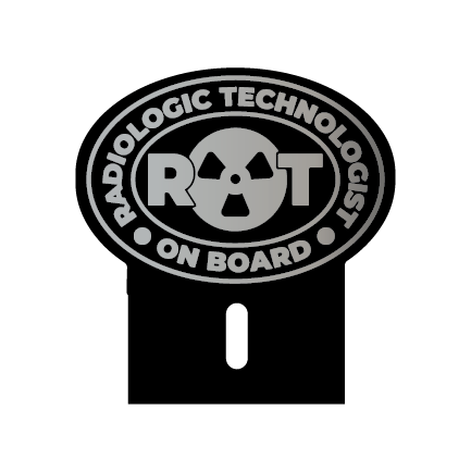 Acrylic Car Emblem: Radiologic Technologist RT