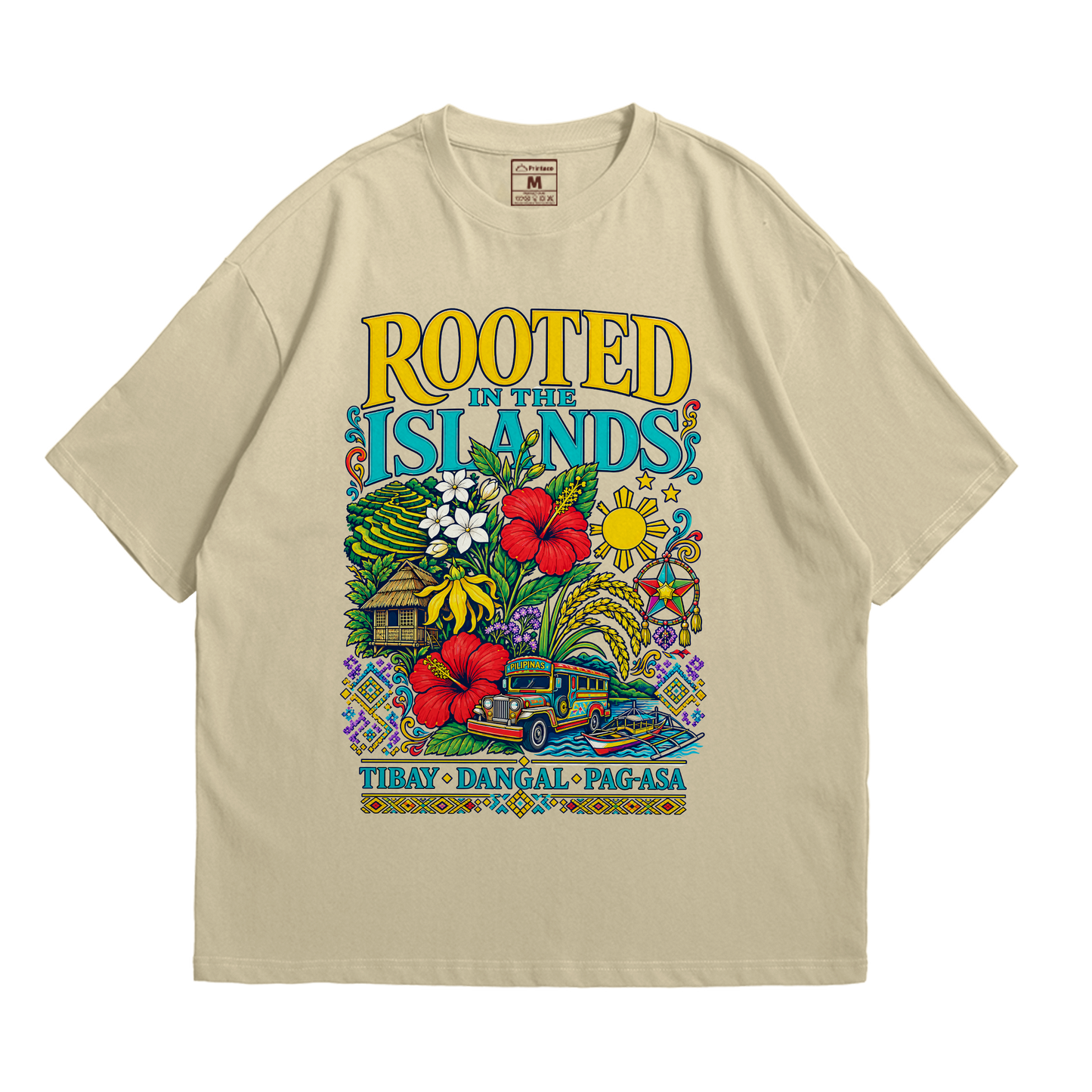 Premium Oversized Cotton Shirt: Rooted Islands