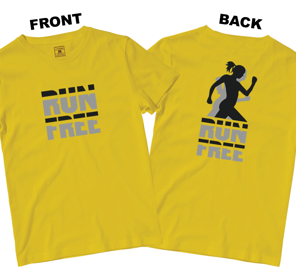 Drifit Shirt: Run Free (Front and Back)