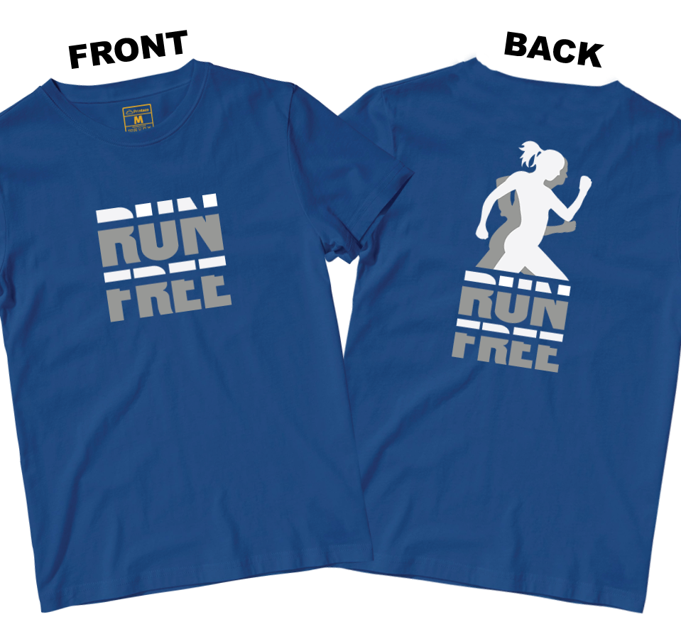 Drifit Shirt: Run Free (Front and Back)