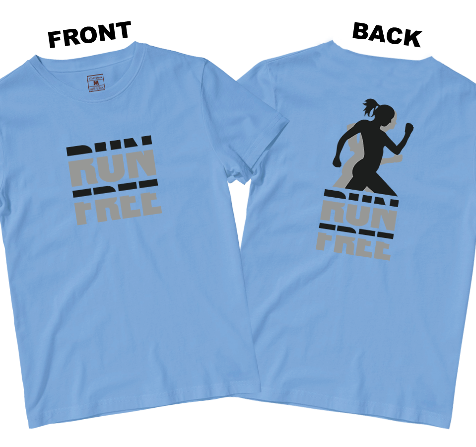 Drifit Shirt: Run Free (Front and Back)