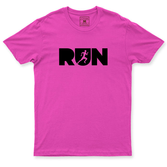 Drifit Shirt: Run Lettering