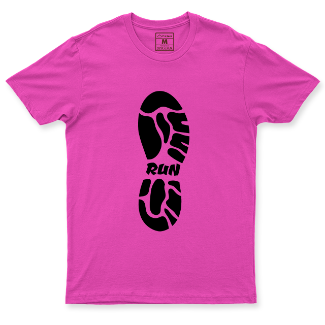 Drifit Shirt: Run Shoe Print