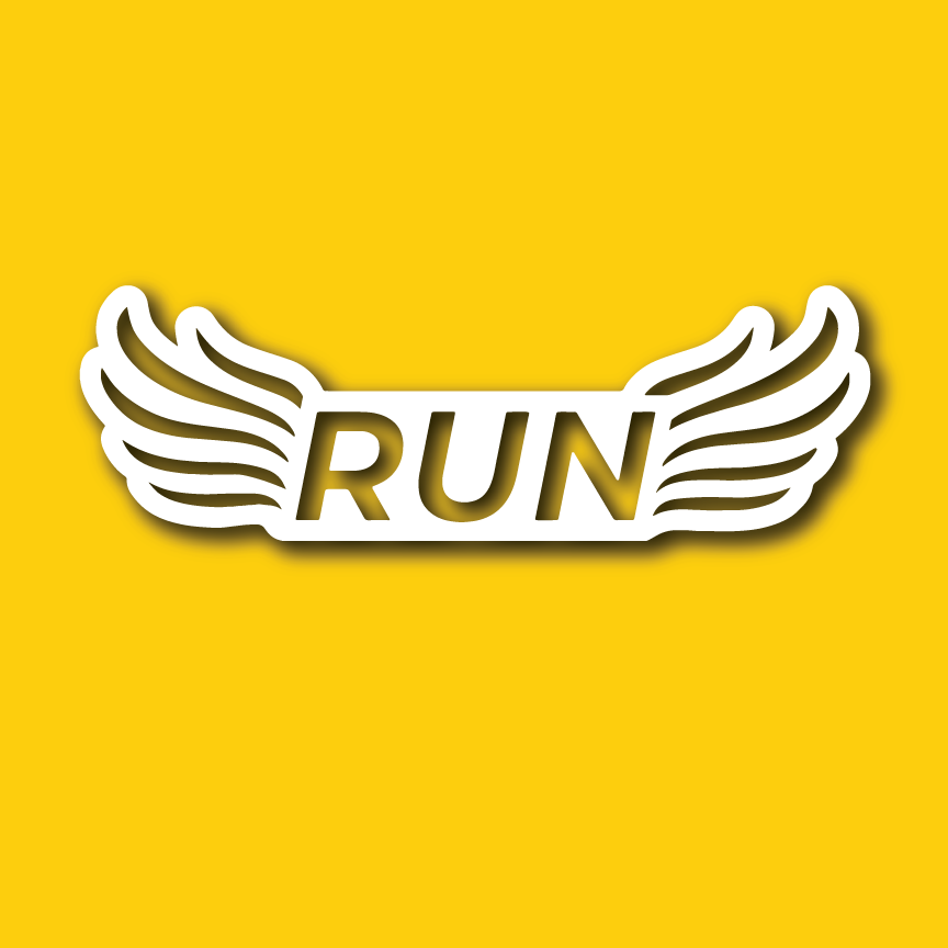 Vehicle Sticker: Run Wings