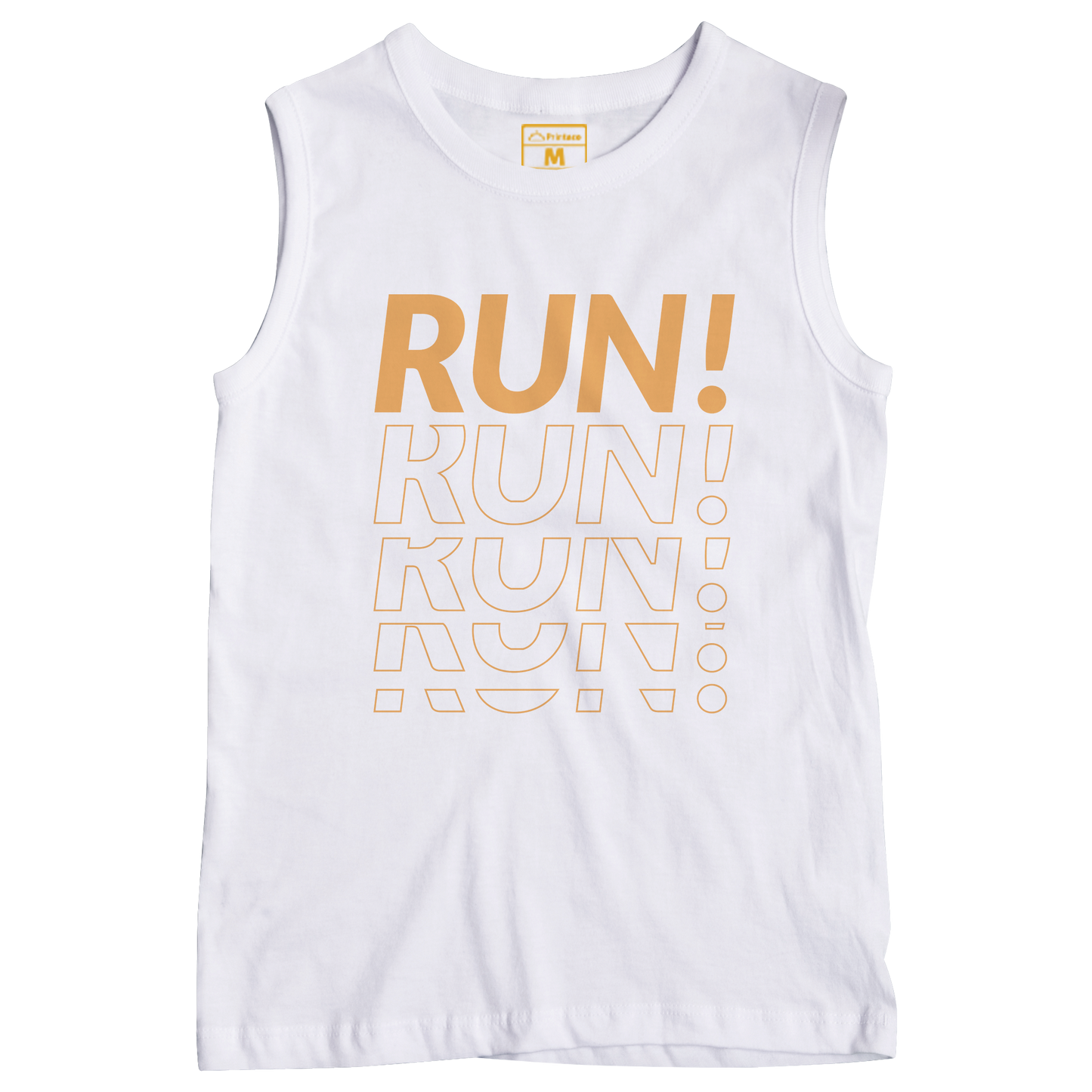 Sleeveless Drifit Shirt: Run! Badge