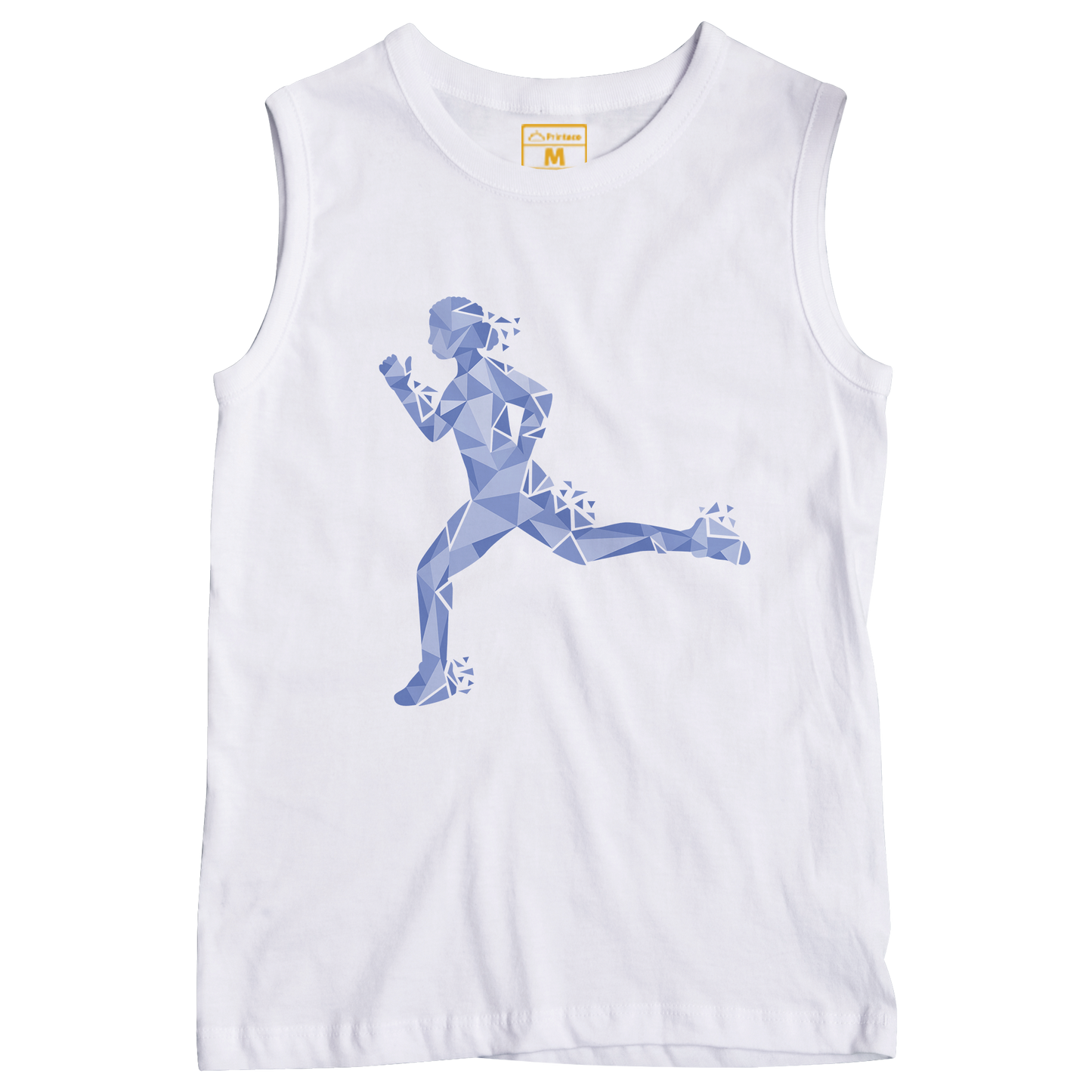 Sleeveless Drifit Shirt: Runner Geometric Female