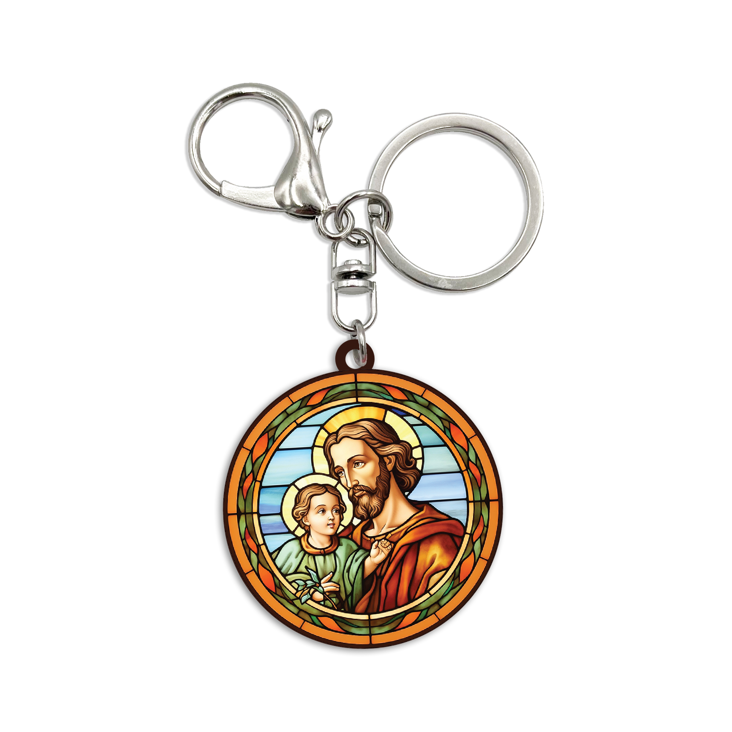 Acrylic Bag Charm: Saint Joseph