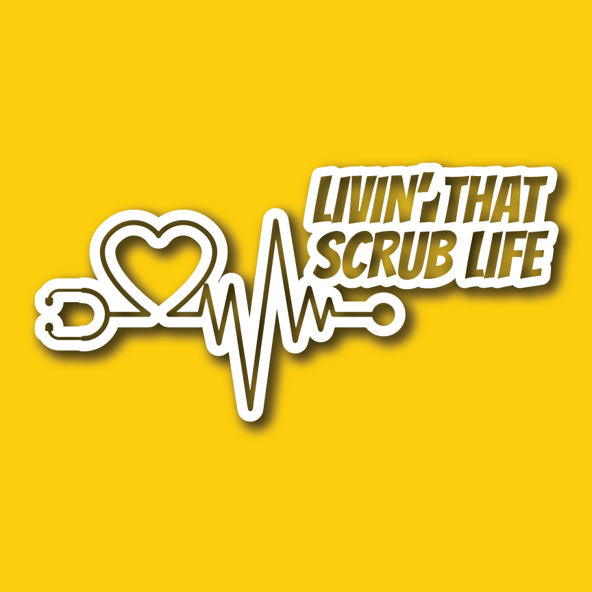 Vehicle Sticker: Scrub Life