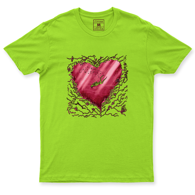 Drifit Shirt: Scuba Heart
