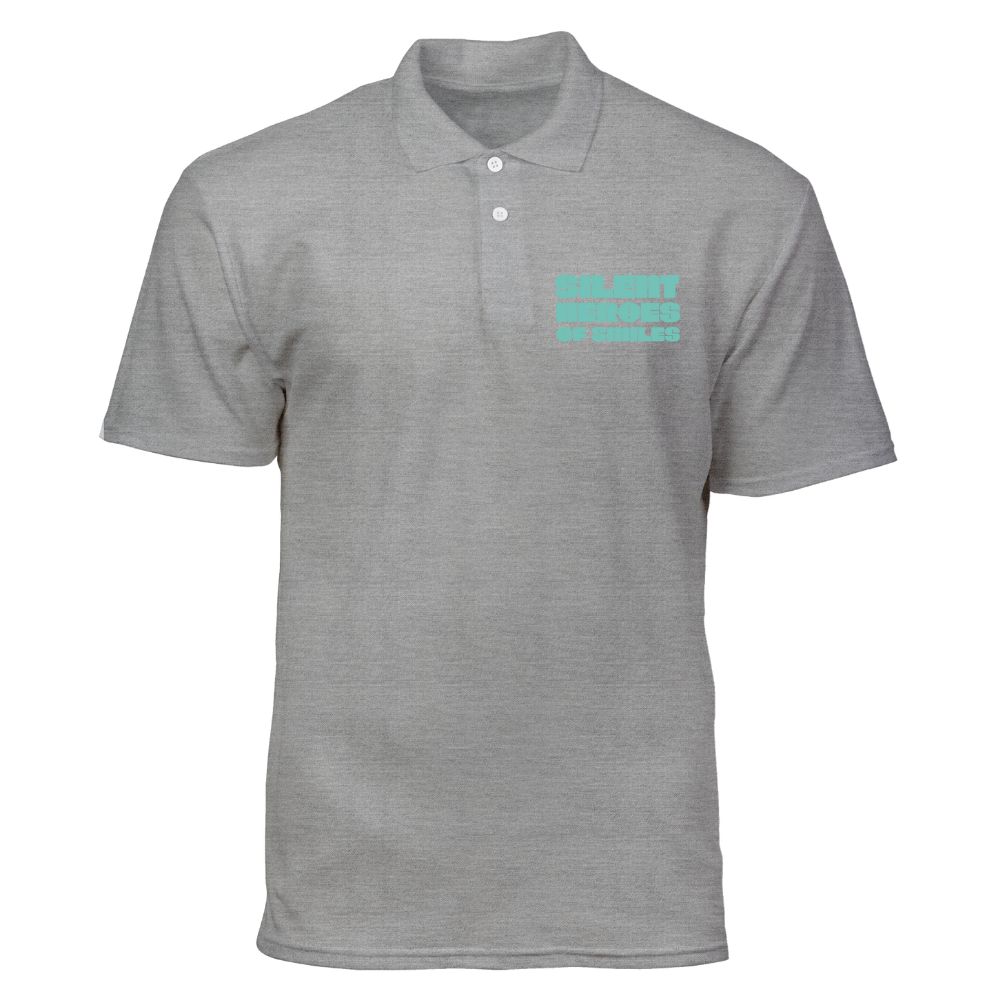 Cotton Polo Shirt: Silent Heroes of Smiles Pocket
