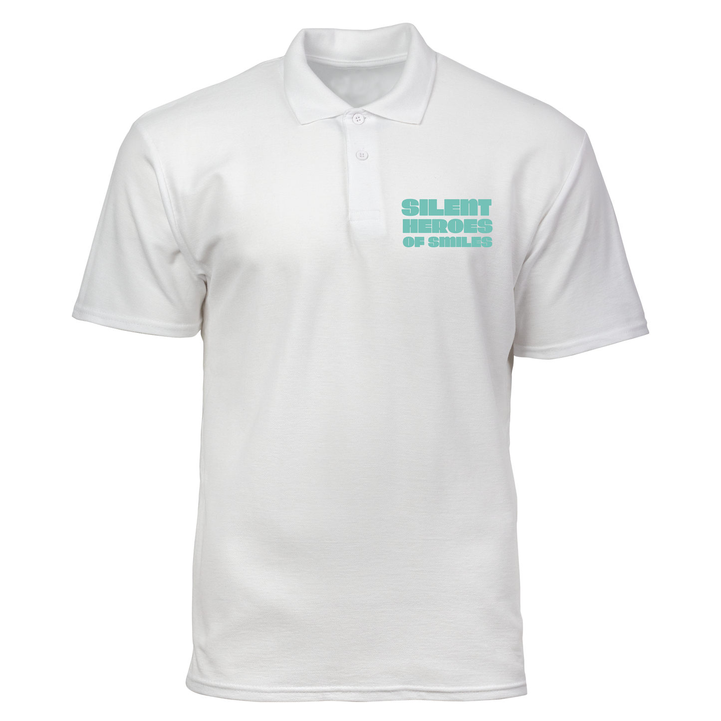 Cotton Polo Shirt: Silent Heroes of Smiles Pocket